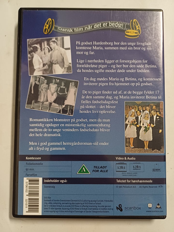 Komtessen, DVD, familiefilm