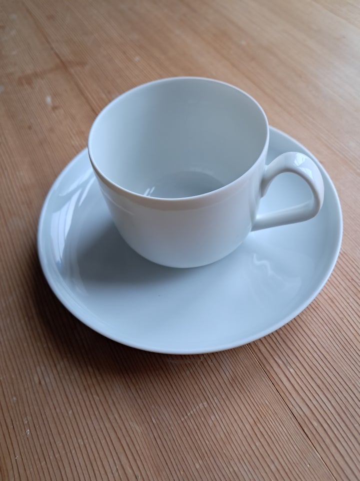 Porcelæn, Kaffe og undekop, Hvid