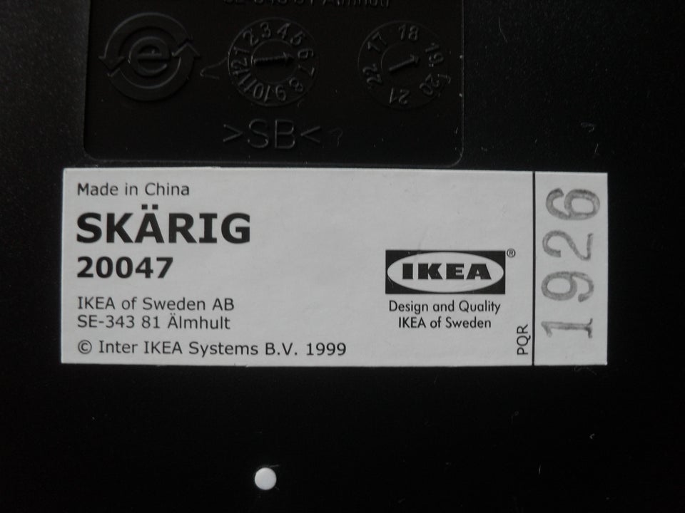 Vægur, Ikea m.fl.