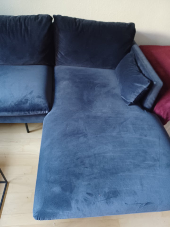 Sofa, velour, 3 pers.