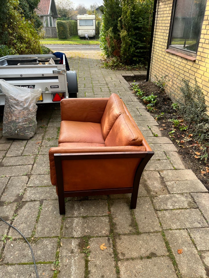 Sofa, læder, 2 pers.