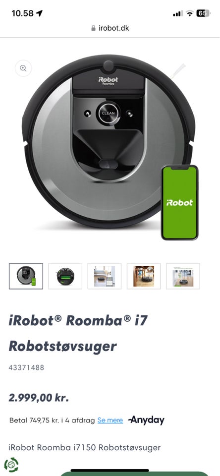 Robotstøvsuger iRobot iRobot®