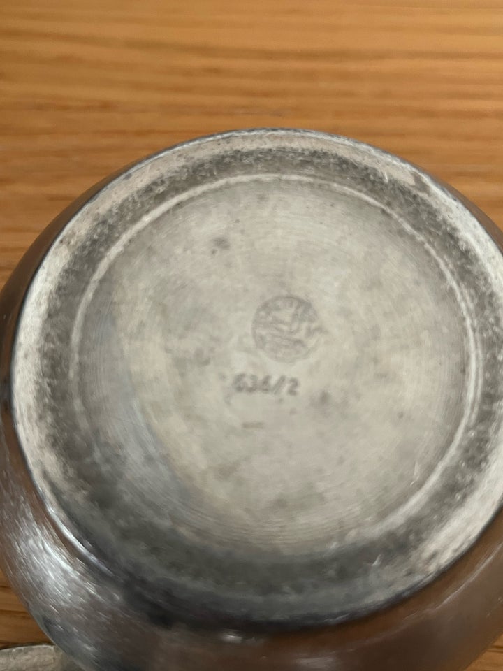 Tin Krukke med låg Pewter