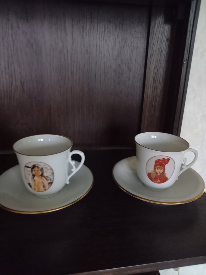 Porcelæn Kaffekop underkop og