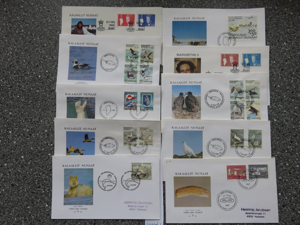 Grønland, stemplet, FDC