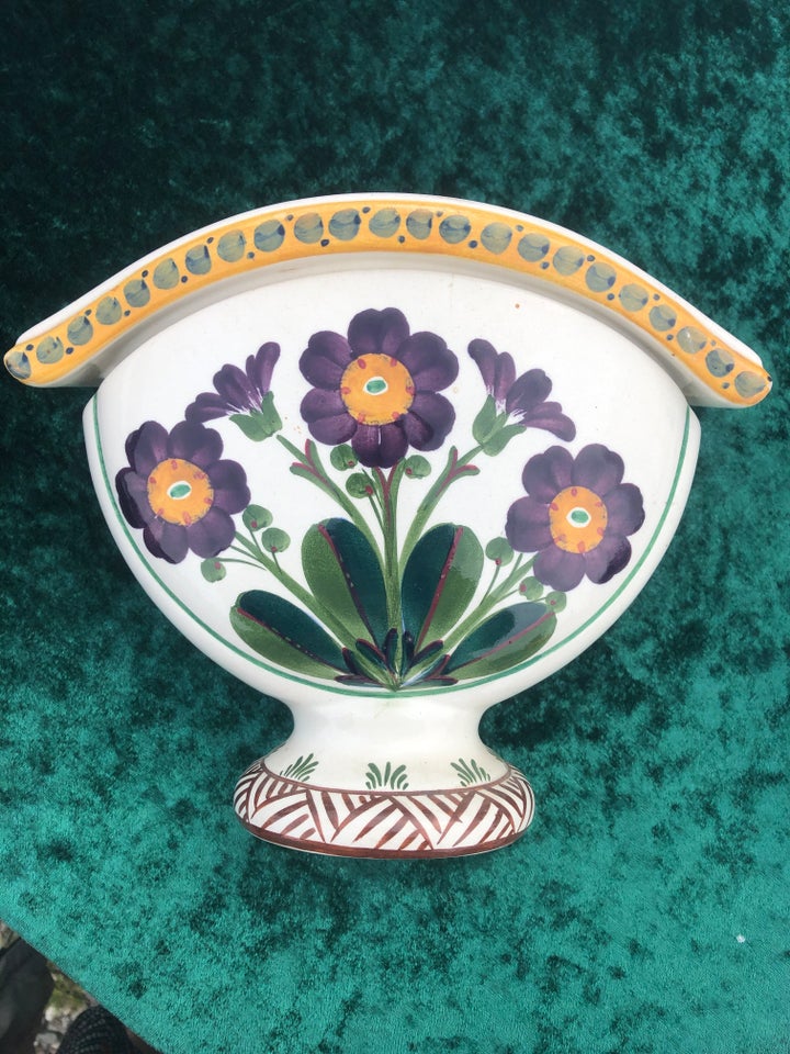 Fajance Boquettiere vase med