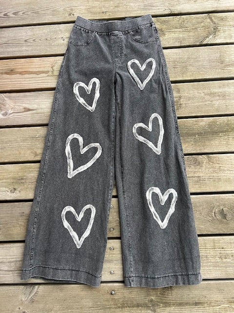 Jeans, jeans med print, HM