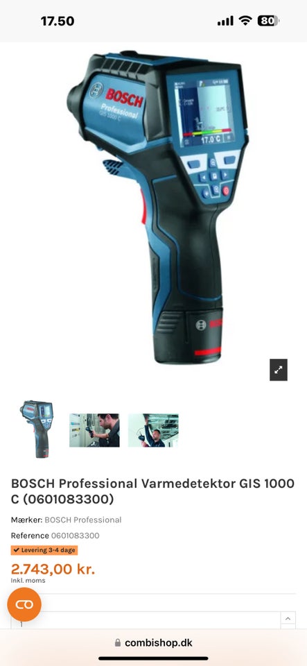 Bosch varmedetektor