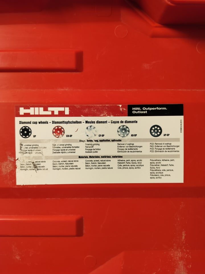 Diamant sliber, Hilti