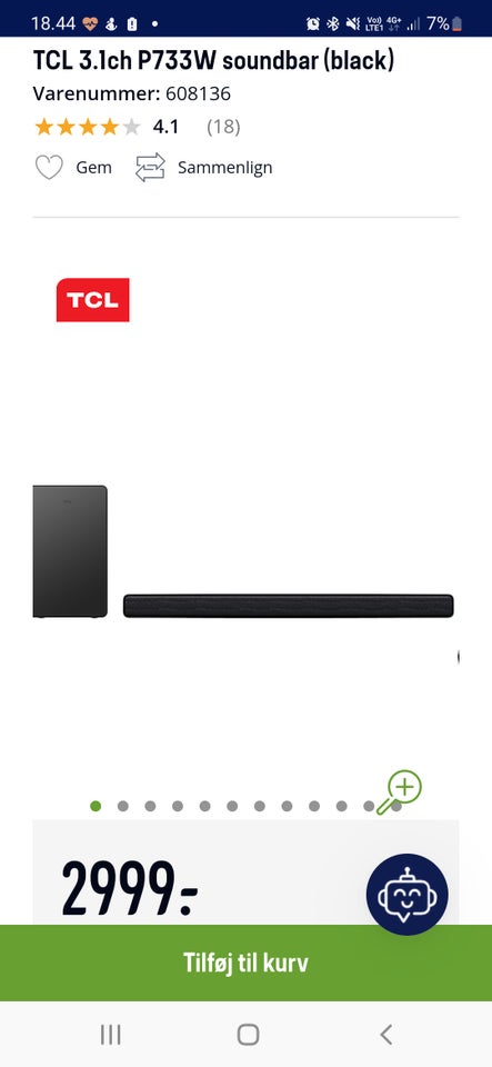 Soundbar, TCL, Perfekt