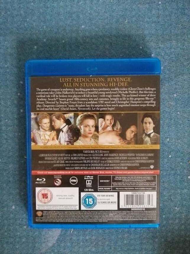 Dangerous Liasons, Blu-ray, drama