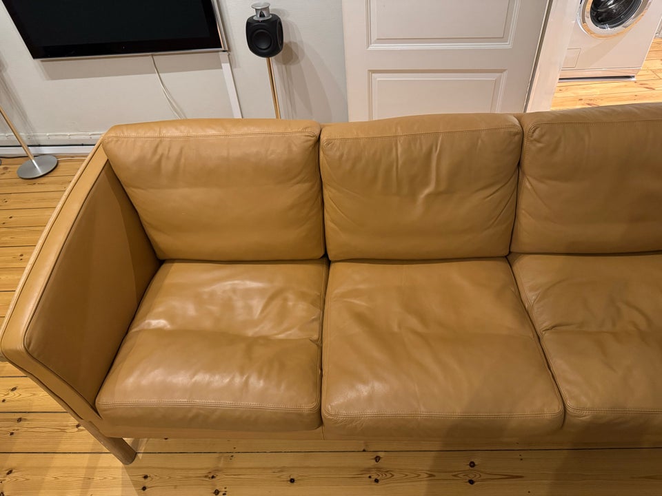 Sofa, læder, 3 pers.