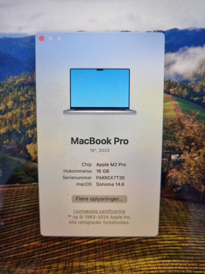 MacBook Pro 16" M2 Pro GHz