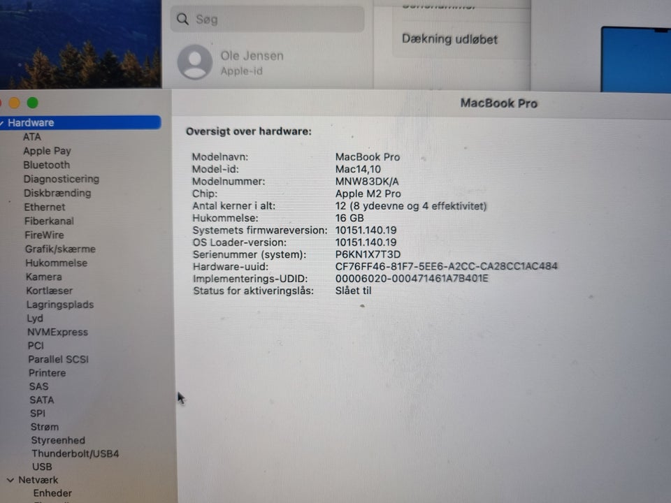 MacBook Pro 16" M2 Pro GHz