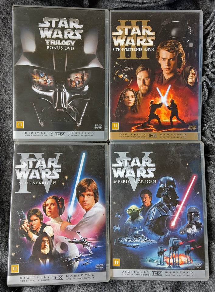 9 Stk. Starwars film, DVD, science