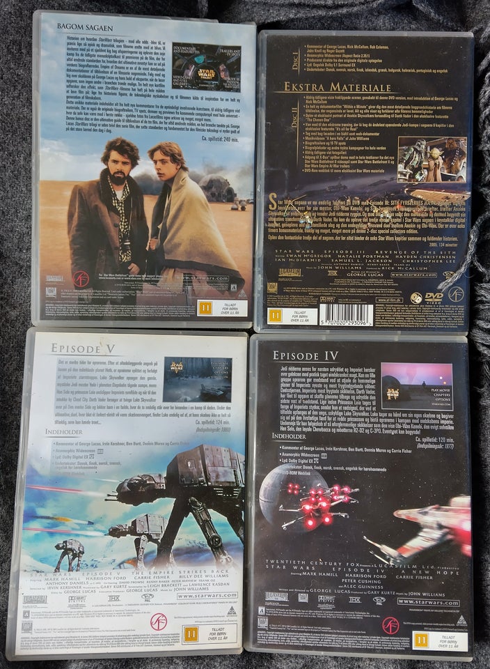 9 Stk. Starwars film, DVD, science