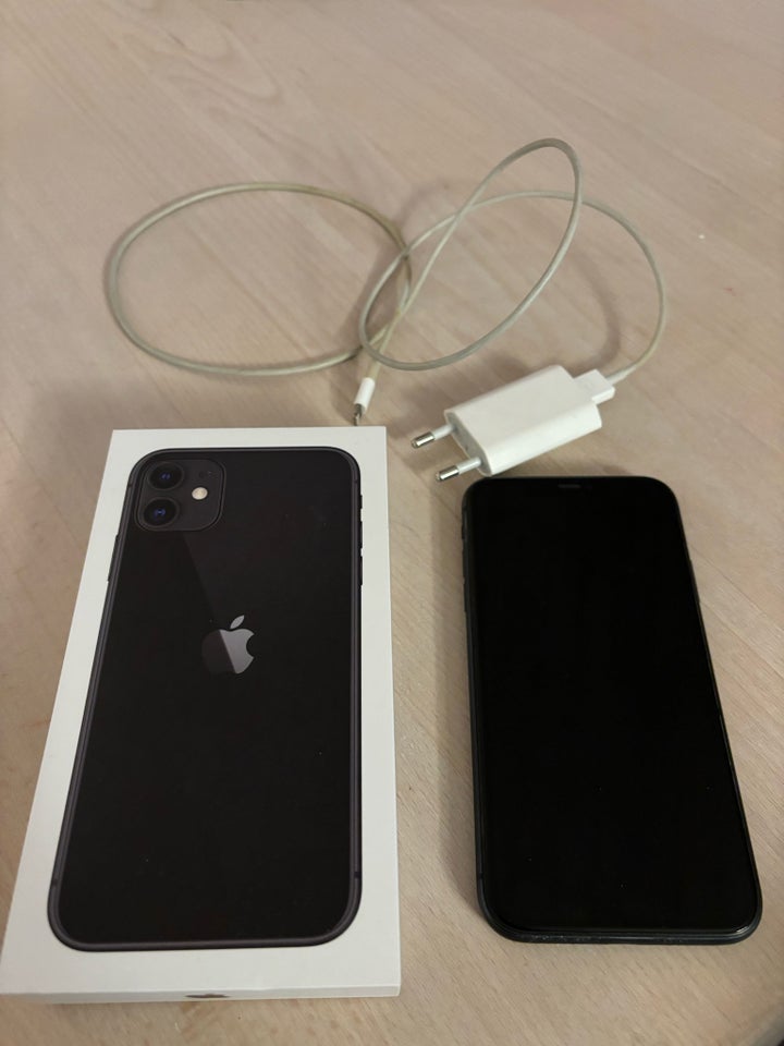 iPhone 11, 64 GB, sort