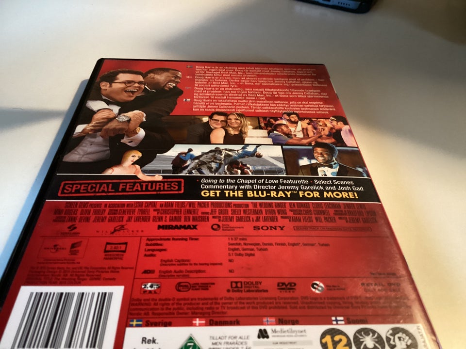 The wedding ringer , DVD, komedie