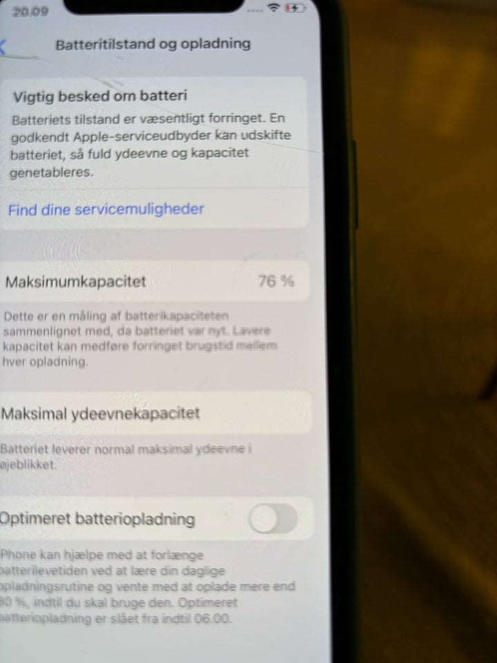 iPhone XS 64 GB grå