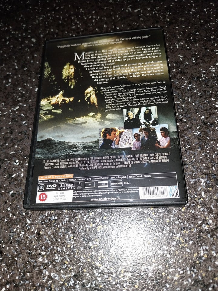 Greven af Monte Cristo, DVD,