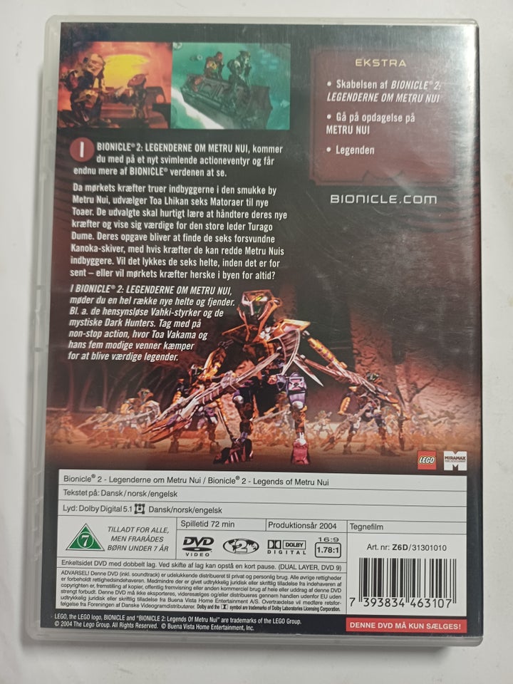 Bionicle 2 DVD tegnefilm