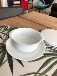 Porcelæn Suppe/Salatskål 17 cm