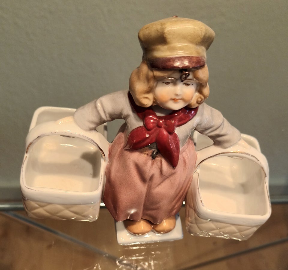 Porcelæn Figur bondepige med