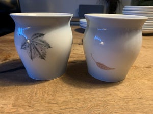 Porcelæn Vase B og G Løvfald