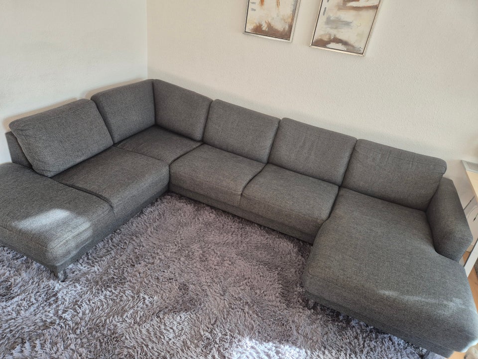 Sofa, stof, 5 pers.