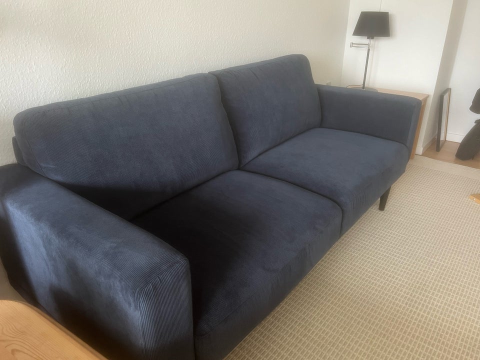 Sofa, fløjl, 3 pers.