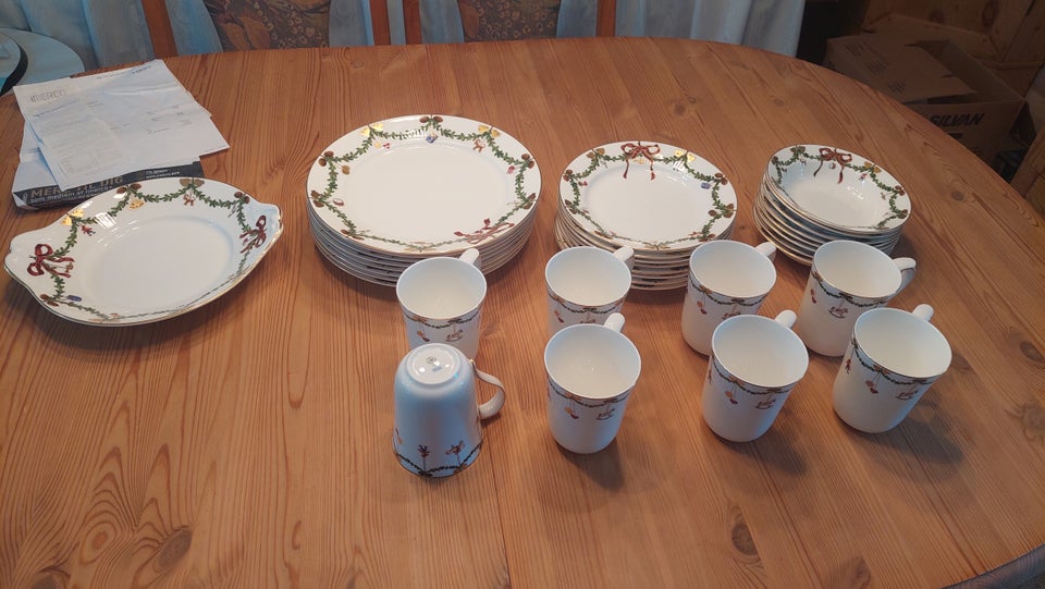 Porcelæn Service Stjerne Riflet