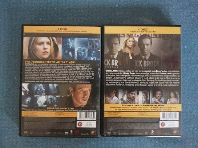 Homeland 1+2, DVD, TV-serier