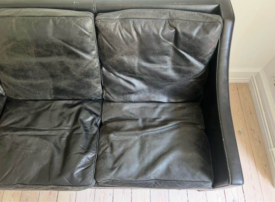 Sofa, læder, 3 pers.