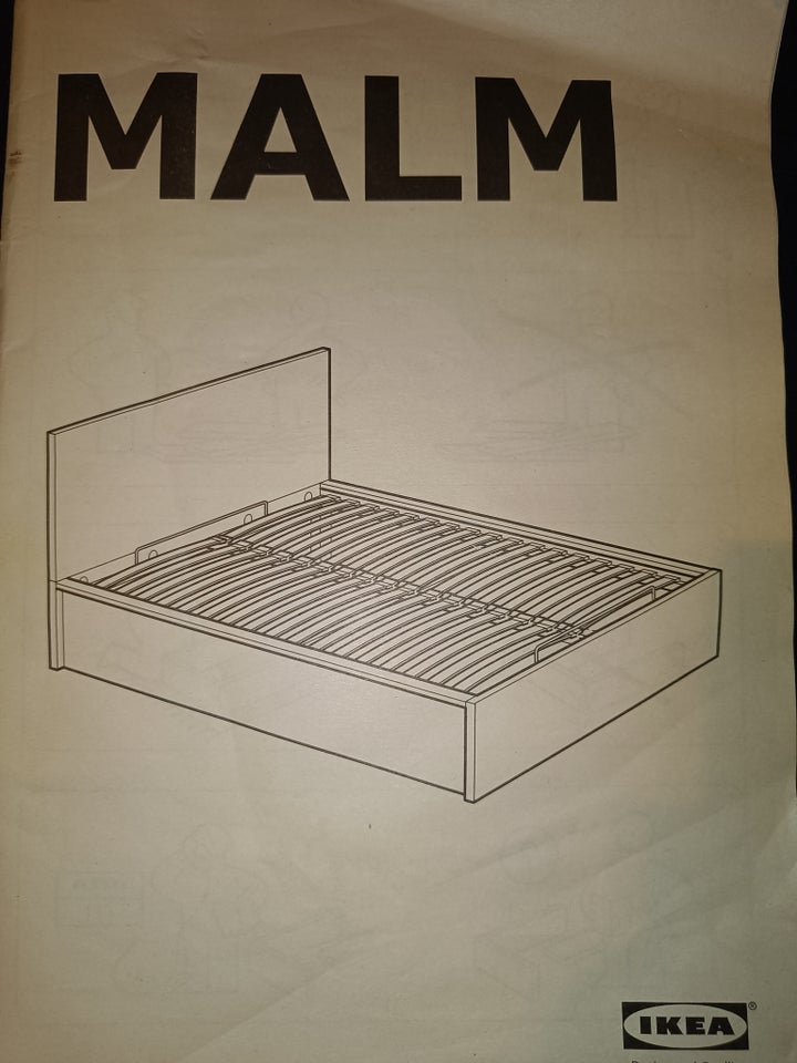 Dobbeltseng, Ikea malm , b: 140 l: