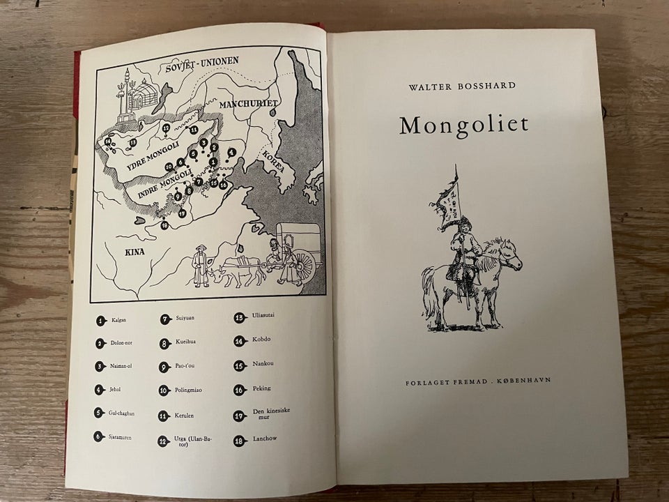 Mongoliet, Walter Bosshard, emne: