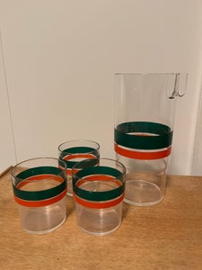 Plastik Kande med drikkeglas