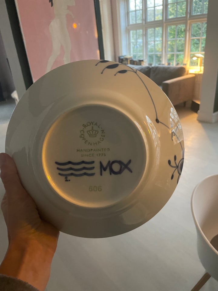 Porcelæn, Dybe tallerkener 6 stk.,