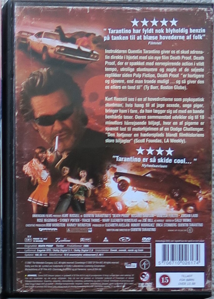 Death proof, DVD, action