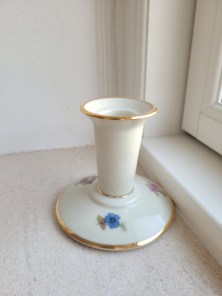 Porcelæn Lysestage KPM Roser 