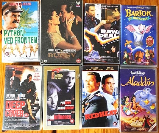 Action, mm. diverse VHS