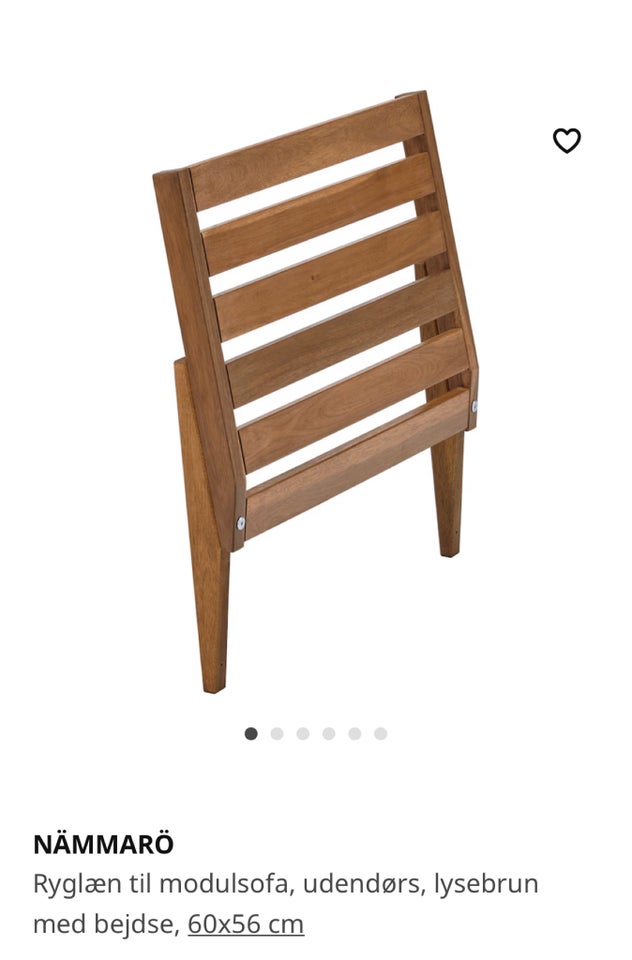 Havesofa Ikea NÄMMARÖ Akacie