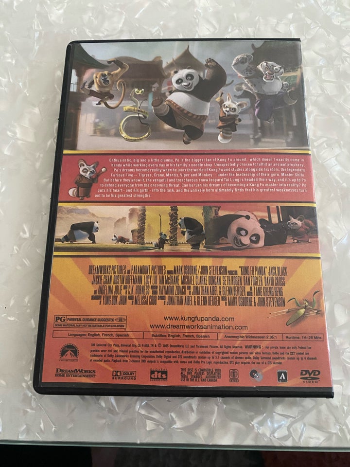 Kung fu panda film DVD, DVD,