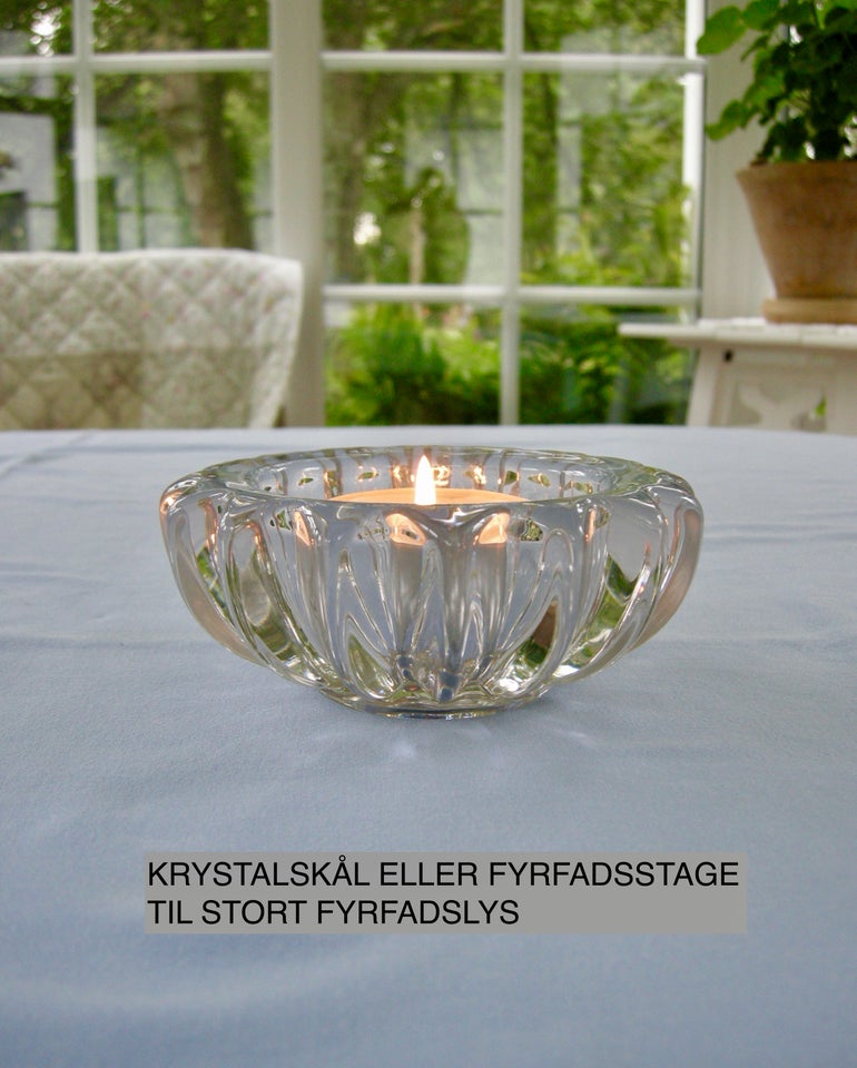 Glas Vintage krystalskål 1930s