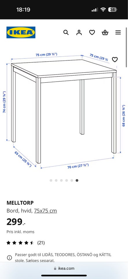 Anden arkitekt, bord, IKEA