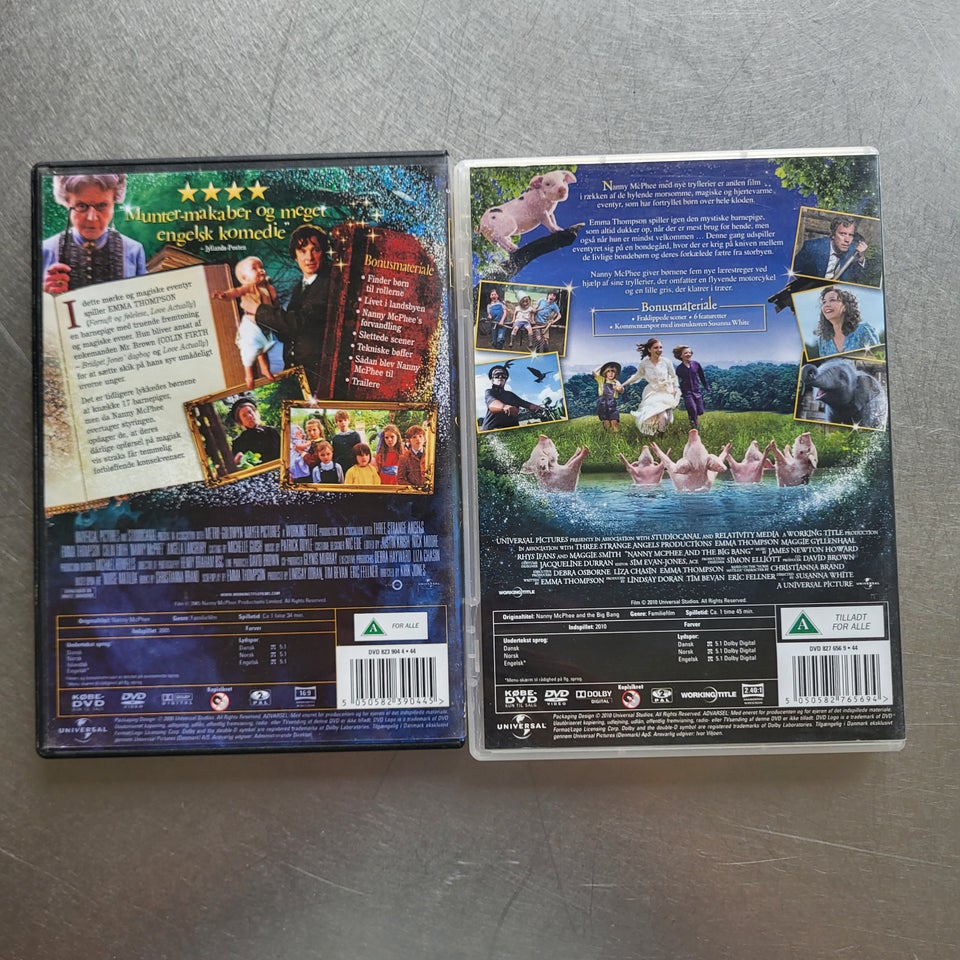 Nanny McPhee 1+2 DVD familiefilm