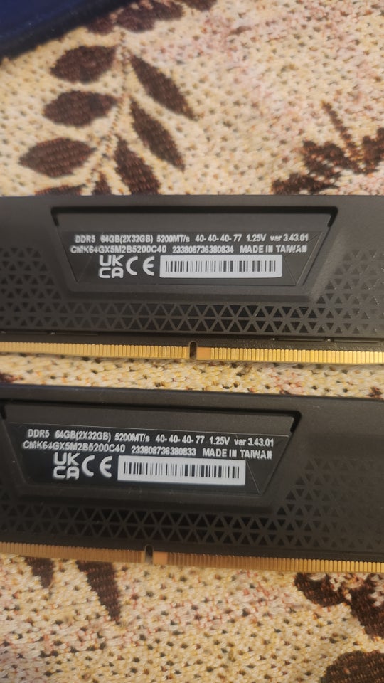 Corsair venceance, 64, DDR5 SDRAM