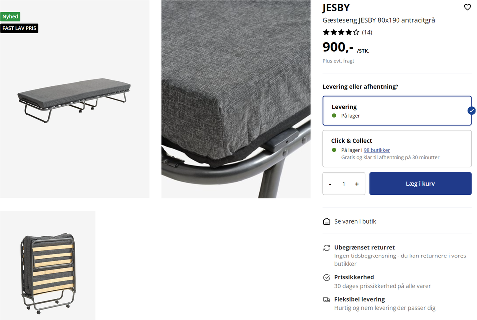 Gæsteseng JYSK JESBY