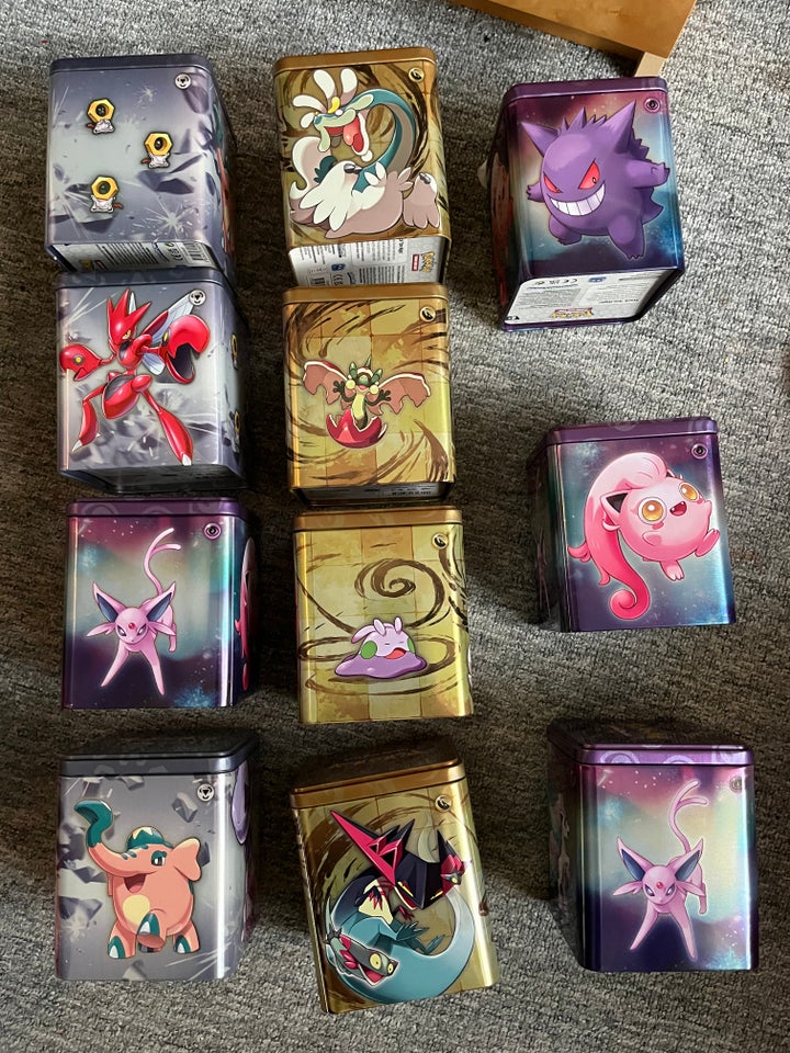 Samlekort Pokemon tins