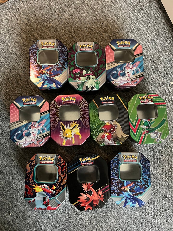 Samlekort Pokemon tins