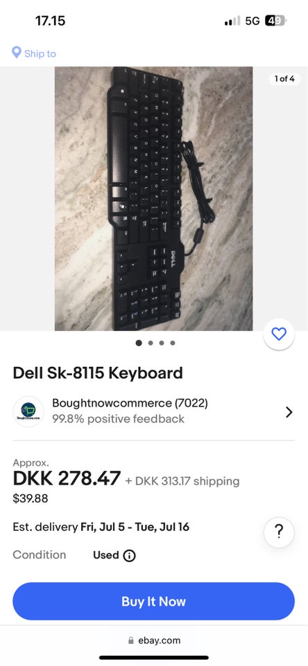 Tastatur Dell SK-8115